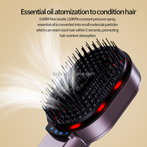 Peine Eléctrico 4 en 1 <span class=keywords><strong>con</strong></span> Spray de Aceite Esencial para el Cabello, Luz Roja, Vibración, Cepillo Relajante para el Cuero Cabelludo, Masajeador para el Cuidado del Cabello - Product Image 6