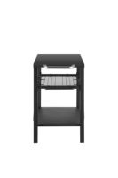 Une table mobile de four à pizza pour un chariot de fumeur de BBQ de patio extérieur avec un chariot un chariot de salle à manger de gril extérieur