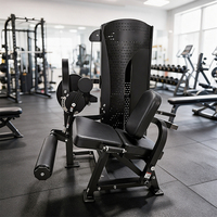 Appareil de musculation professionnel à charges guidées, combiné pour soulevé de cuisse assis et extension de jambe, pour l'entraînement des quadriceps
