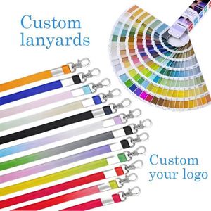 <b>Custom</b> Logo Dye Sublimation Polyester <b>Keychain</b> Lanyard Wholesale Neck Lanyard Strap - Product Image 5