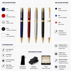 <span class=keywords><strong>Bolígrafos</strong></span> <span class=keywords><strong>de</strong></span> <span class=keywords><strong>Lujo</strong></span> Parker SHULI Metálicos en Negro y Dorado con Impresión y Logo Personalizado para Ejecutivos - Product Image 2