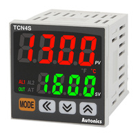 TCN4M-24R 72-72 Pengontrol Suhu Layar Ganda AC100-240V Output Relay TC PT100 Kompatibel untuk Oven Mesin Vulkanisasi