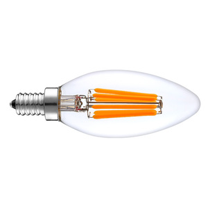 <span class=keywords><strong>Ampoule</strong></span> à filament de verre C35 à succès transfrontalier, douille E12, 2W 4W, lumière chaude pour éclairage LED d'hôtel, dimmable et certifiée - Product Image 5