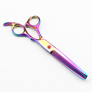 Juego de tijeras profesionales de peluquería y aseo para <span class=keywords><strong>mascotas</strong></span> 7 en 1 de acero inoxidable, kit de herramientas de corte de pelo para <span class=keywords><strong>mascotas</strong></span> y peluquería para el hogar C1001 - Product Image 6