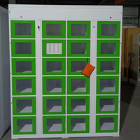 Casier intelligent moderne avec impression automatique de codes à barres électroniques Casier d'emballage Windows pour l'appartement et le parc Stockage en acier durable