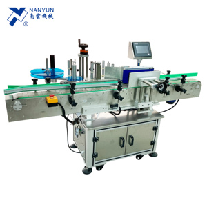 NY-822A mesin pelabelan botol bulat kecepatan tinggi untuk kertas wadah logam kaca plastik dengan Printer TTO atau pembuat kode cap panas - Product Image 2