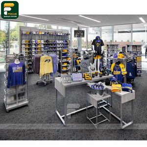 Étagère de présentation de vêtements élégante, comptoir de vêtements, vitrine de vêtements, meuble en verre - Product Image 2