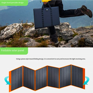 Panneau solaire pliable portable 500W haute puissance 18V avec contrôleur de charge dédié pour alimentation mobile extérieure et charge solaire - Product Image 4