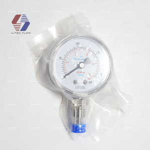 1/4 "VCR alta purezza manometro 2" 50mm quadrante 316L acciaio inossidabile 0-15bar 200psi guarnizione in metallo - Product Image 4