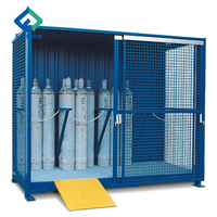 Support de bouteilles de gaz industriel à plate-forme offshore OEM 4*4 Type 16 bouteilles pour support standard de bouteilles d'oxygène, d'azote et d'argon