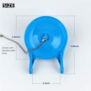 Repuesto de Obturador de Inodoro de <span class=keywords><strong>3</strong></span> Pulgadas, Obturadores Ahorradores de Agua, Sello de Goma de Larga Duración, Cadena de Acero Inoxidable para Baño, 2 Años - Product Image 3