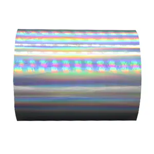 SZJOHNSON Best quality customized sticker label small dots holographic film roll