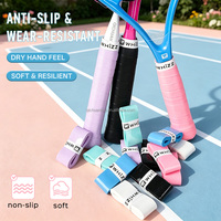 Bande adhésive antidérapante, bande absorbante de transpiration, surpoignées pour le squash, accessoires sportifs pour raquette de pickleball