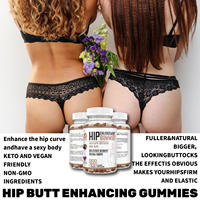Gummies OEM 6000mg pour l'amélioration des fesses et des hanches - Supplément avancé effet BBL pour les courbes féminines - Maca et Aguaje