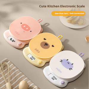 Balance de cuisine électronique à affichage numérique haute précision 1g, arrêt automatique, plateforme antidérapante portable, pour la préparation alimentaire et la pâtisserie - Product Image 2