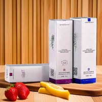 Emballage cosmétique carré de 35ml, bouteille de lotion en verre, papier enduit pour soins de la peau, boîtes pliantes en carton pour bouteille
