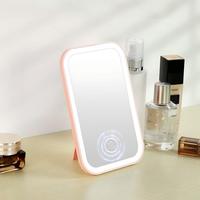 Espejo de Maquillaje LED con 3 Luces de Color, Brillo Ajustable, Altavoz con Música, Espejo de Baño para Montar en la Pared