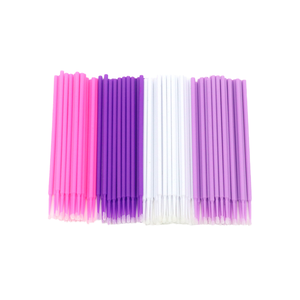 100pcs Disposable <b>Micro</b> Cotton Swab Brushes Plastic Handle Lash Removing <b>Extension</b> Tool - Product Image 4