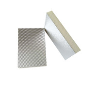 Panneau de conduit rectangulaire pré-isolé PIR 20 mm, panneau sandwich ignifuge pour conduits d'air CVC, isolation en feuille d'aluminium, ventilation