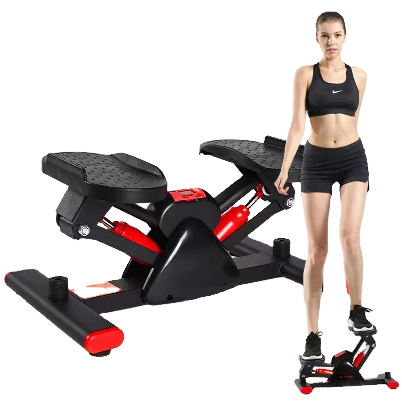 Foldable Stair Stepper For Home Workouts - Adjustable Handlebars & Pedals, LCD Display, 300 Lbs Capacity - Full Body Cardio Machine