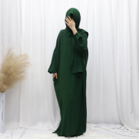 Nouveauté : Robes Abaya pour femmes musulmanes avec ensemble hijab, khimar respirant, vêtements élégants pour femmes pour un usage quotidien