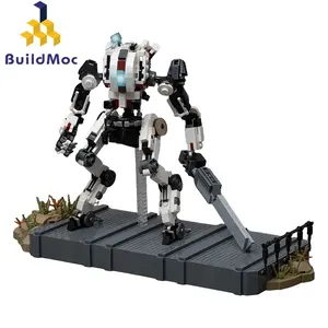 BuildMoc高科技浪人级泰坦瀑布泰坦积木套件剑机器人机甲砖创意玩具儿童礼品