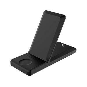 Base de Carga Inalámbrica Magnética 3 en 1 Plegable de 15W, Soporte Vertical para Teléfono, Reloj y Auriculares, para Hogar y Oficina - Product Image 1