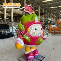Figurine de dessin animé en résine personnalisable, sculpture de personnage IP réaliste, poupée/mascotte sur mesure pour affichage au sol