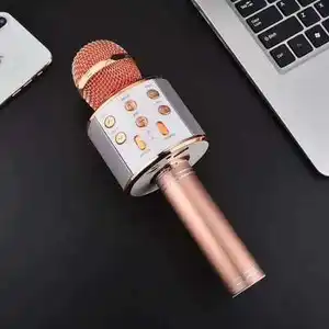 Микрофон для мобильного телефона MKF003, ручной беспроводной караоке-сокровище для всех людей, прямые продажи