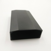 Boîtier de commande en aluminium extrudé sur mesure 110x64x25mm, dissipateur thermique anodisé noir, boîtier d'instrument électronique pour PCB, IP54, léger