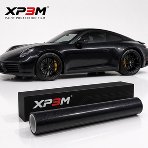 Film de protection de peinture (PPF) en vinyle TPU brillant noir nacré XP3M OEM 7,5 mil, auto-réparant, anti-rayures, anti-jaunissement, avec canaux de décompression d'air - Product Image 1