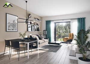 บ้านเหล็กสำเร็จรูปสองชั้นสุดหรูสำหรับโรงแรม, บ้านเหล็กสำเร็จรูปแบบแยกส่วนที่กำหนดเองได้ฤดูร้อนวันหยุดรีสอร์ท B & B วิลล่าสำหรับโรงแรม - Product Image 5