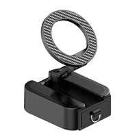 Support de téléphone magnétique universel en aluminium avec rotation à 360° pour tableau de bord de voiture et utilisation sur bureau, compatible avec