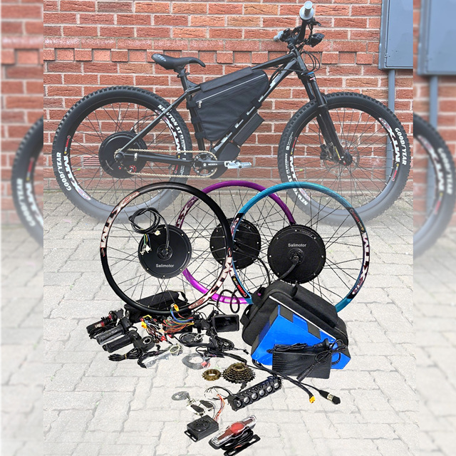 48V 52V 60V 72V Conversion Kit Ebike Kit 3000W 5000W 8000W 10000W With Battery 30AH 40AH E Bike Controller Bicycle Motor Kit