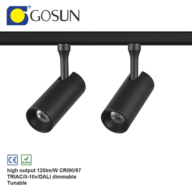 Modern 2*6W 48V Dimmable Magnetic DALI LED Track Light Ultra-Thin Anti-Glare Flicker Free Suspended Pendent Ceiling Aluminum