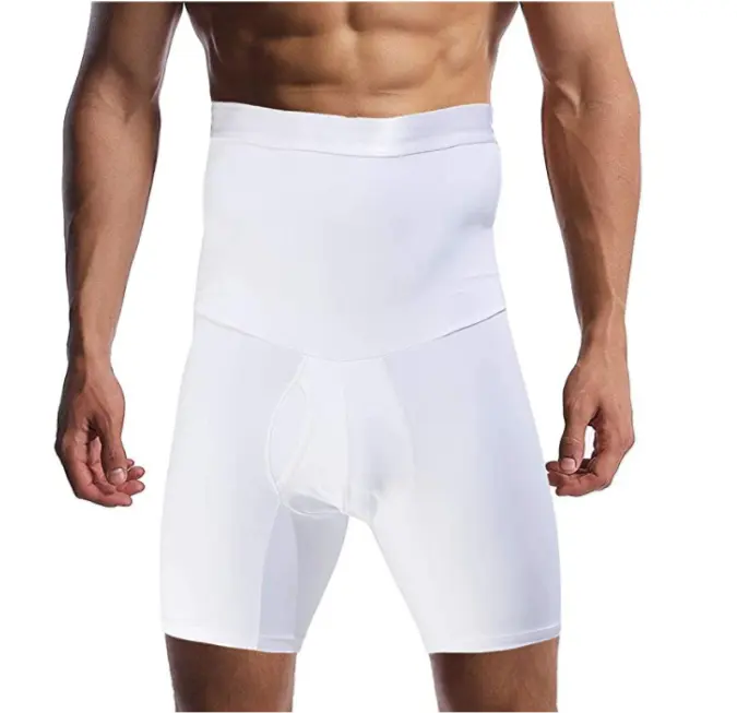 High Waist Compression Girdle Shorts Leg Slimming Underwear Briefs Men Tummy Control Shorts