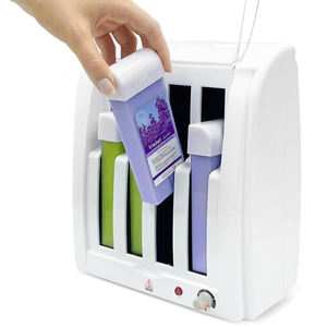 Quatre ensembles de chauffe-cire à rouleaux avec poignées anti-brûlure, kit complet multi-unités pour les salons de coiffure, les spas <span class=keywords><strong>ou</strong></span> les académies de formation - Product Image 1