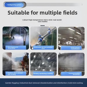 Système de pulvérisation et de brumisation industriel et commercial haute pression pour la réduction et la suppression de la poussière dans les ateliers et entrepôts - Product Image 5