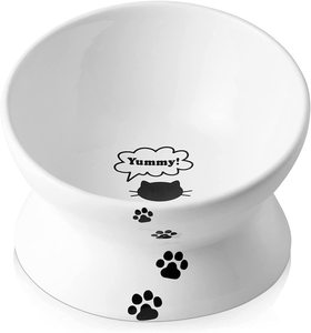 IKITCHEN 2023 - Comedero Elevado para Gatos, Protege la Columna Vertebral, Tazones <span class=keywords><strong>de</strong></span> Cerámica para <span class=keywords><strong>Perros</strong></span> y Gatos, Personalizables - Product Image 1