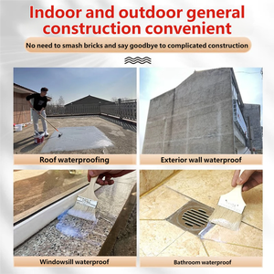 Revestimento Transparente Impermeável - Selante Acrílico Invisível, Aplicação Fácil com Pincel/Rolo para Melhorias Domésticas - Product Image 4