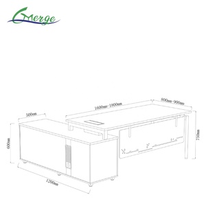 Hot bán tùy chỉnh kích thước L hình kim loại bàn 10 năm bảo hành văn phòng tùy chọn màu sắc được xây dựng trong tủ tập tin lưu trữ - Product Image 5
