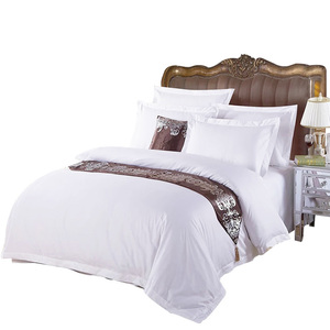 5 estrellas hotel de lujo hoja de cama <span class=keywords><strong>100</strong></span> algodón sábana de satén telas - Product Image 6
