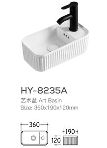 Vente d'usine Lavabo en céramique à poser Lavabo <span class=keywords><strong>pour</strong></span> enfants Lavabo miniature 360 mm <span class=keywords><strong>pour</strong></span> salle de bain d'enfants de maternelle <span class=keywords><strong>WC</strong></span> - Product Image 6