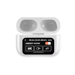 Hot bán ANC A9 Pro Tai nghe Điều khiển cảm ứng màn hình <span class=keywords><strong>LED</strong></span> TWS trong tai ANC enc Earbuds Pro A9 Pro không dây BT Tai nghe giá thấp - Product Image 1