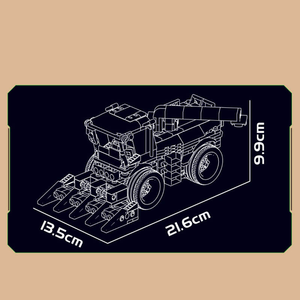Moule King 24091 510PCS Ingénierie Série Classique Moissonneuse <span class=keywords><strong>Grue</strong></span> Bloc de Construction Modèle Technique Jouet Éducatif Festival Cadeau - Product Image 5