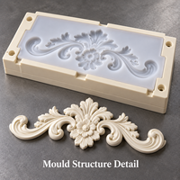 Moule d'ornement de fenêtre en résine Tietuo + noyau en silicone PU C292-G3, résistant à l'humidité, pour un usage longue durée, revue des dessins du partenaire de moulage