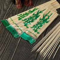 Bâtonnets de bambou biodégradables, différentes tailles, emballage personnalisé, vente en gros pour fruits, corn-dogs, sucettes, gaufres bulles, coton