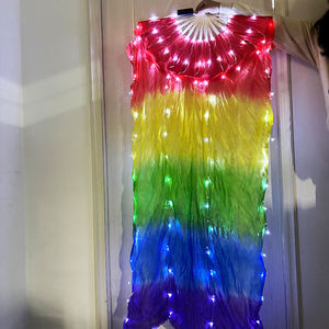 रात के शो प्रोप्स कार्निवल स्टेज के लिए 1.5 मीटर की अगुवाई में लाइट अप रेशमी फैन ने डांस सप्लाई की प्रशंसा की - Product Image 4