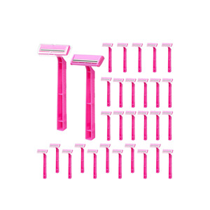 Maquinilla de Afeitar Desechable de Plástico con Doble Cuchilla para Mujer - Product Image 1