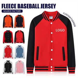 Primavera otoño nueva moda chaquetas de béisbol cuello alto sudaderas deportivas con forro polar para hombres - Product Image 5